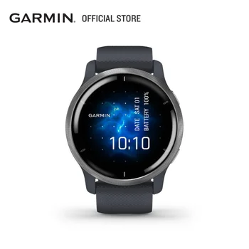 Новые спортивные смарт-часы Garmin Venu2, многофункциональные для бега, плавания, фитнеса, измерения частоты сердечных сокращений, уровня кислорода в крови, сенсорный экран AMOLED
