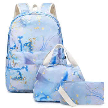 Новый рюкзак Phantom из трех предметов для мамы, школьный рюкзак для учащихся начальной и средней школы для женщин с милой печатью Outdoor