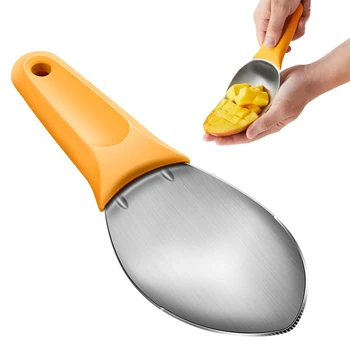 Нож для чистки манго, многофункциональный нож для нарезки манго, отделитель мякоти фруктов, Разделитель манго, Ложка для резки авокадо, Кухонные инструменты