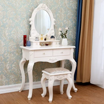 Очаровательный Роскошный Туалетный столик для белой спальни для макияжа Классический Туалетный столик Европейская Мебель для спальни в скандинавском стиле Tocador Maquillaje