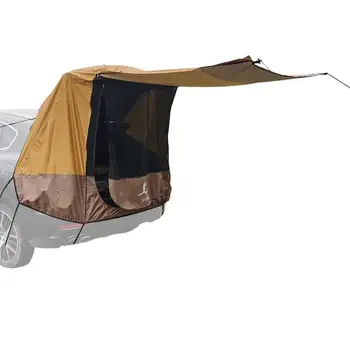 Палатка для багажника автомобиля, экскурсия на открытом воздухе, барбекю, кемпинг, утолщенный хвост автомобиля малого и среднего размера, водонепроницаемый тент для защиты от солнца