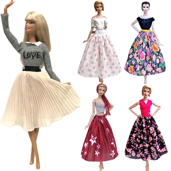 Платье принцессы в стиле NK Mix, кукольная одежда, Модная модель, юбка для вечеринки, платье ручной работы для куклы Барби, Аксессуары, Игрушки для девочек, Подарок JJ