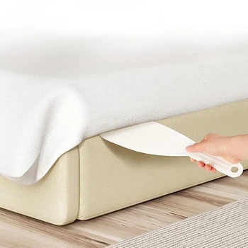 Портативный инструмент для заправки простыней, подгибающая лопатка для облегчения застилания кровати, складной помощник для смены простыни, инструмент для замены юбки на кровати