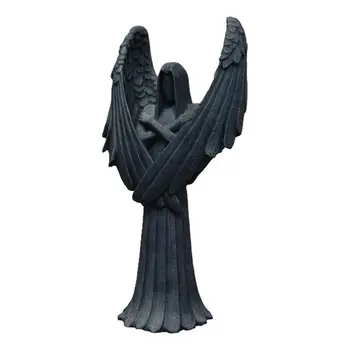 Статуэтки Темного Ангела Декор Скульптура Ангела Из Смолы Статуэтка Молящегося Ангела Из Смолы Скульптура Статуэтка Эстетическая Скульптура Для Офисов