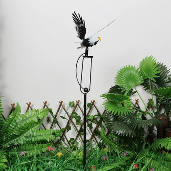 Статуя птицы, колья с орлом, Железные ветряные прядильщики, колья с орлом, украшения для газонов, поделки, садовое искусство, декор для наружного газона во дворе