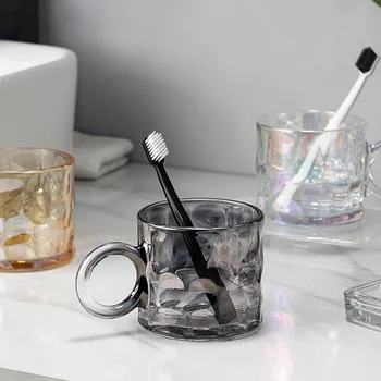 Стеклянная зубная щетка, чашка для полоскания рта, Пара зубных щеток, Чашка для полоскания рта, Чашка для зубной щетки домашнего дизайна