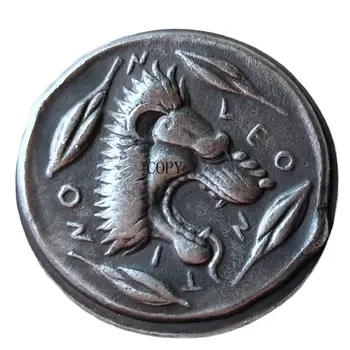 Тип: Копия древнегреческой монеты №87, посеребренные памятные монеты-Копии медалей для коллекционирования