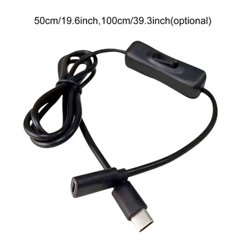 Удлинительный кабель USB C между мужчинами и женщинами с возможностью включения / выключения для Raspberry 4 и других устройств Type C.