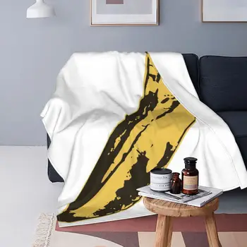 Ультра-Мягкое флисовое одеяло Warhol Banana, Настраиваемое Удобное Антипригарное покрытие для спальни