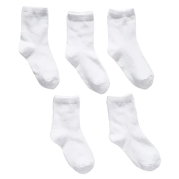 Унисекс, Белые Носки, Набор из 4 Пар, Эластичные Удобные Носки для Девочек, Носки в Школьной форме для мальчиков, Размеры S/для M / L /XL
