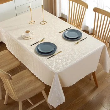 Устойчивая к маслам и ожогам, моющаяся скатерть, журнальный столик для дома, ткань для гостиниц и ресторанов прямоугольной формы