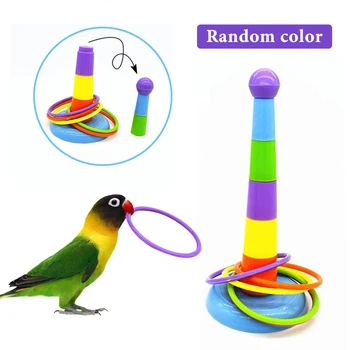1 набор забавных игрушек для творческой укладки, подходящих для игр по интеллектуальному развитию попугаев, игрушек для тренировки активности птиц.