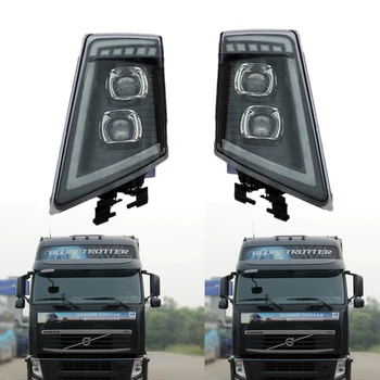 1 пара грузовых светодиодных фар для volvo FH13 FH16 FM460 FH500 грузовых светодиодных фар OEM 21323108 21035638