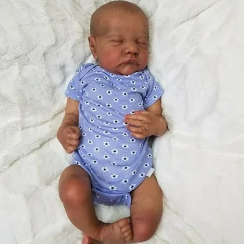 19-дюймовая кукла Levi Bebe для новорожденных, 3D-нарисованная кожа, Реалистичные Игрушки для кукол-младенцев с похожей одеждой Для детских Подарков