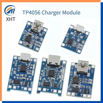 1шт Type-c Micro USB 5V 1A 18650 TP4056 Модуль зарядного устройства для литиевой батареи, плата для зарядки с защитой, двойные функции 1A