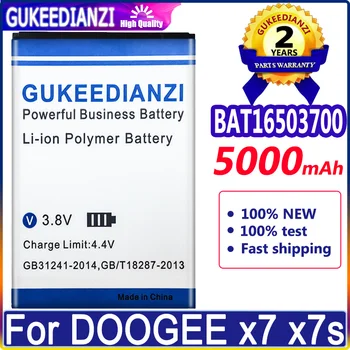 5000 мАч Мобильный Телефон Большой Емкости Сменный Аккумулятор Для Doogee X7 X7PRO X7S X7 PRO Высококачественный Аккумулятор Bateria