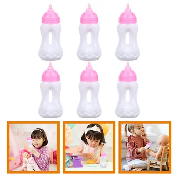 6 шт. Бутылочки для кормления, детские игрушки для сока, сувениры для детского душа, образовательная вечеринка для девочек, миниатюра с молоком