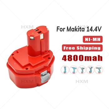 Аккумулятор для электроинструментов 14,4 В 4800 мАч Ni-MH для аккумуляторных дрелей Makita 14,4 В Аккумулятор для отверток 1420 1433 1434 1435 6337D