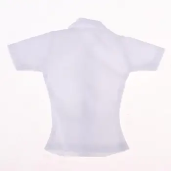 Белая рубашка с коротким рукавом в масштабе 1/6 для 12 дюймов HT, PH, , CY