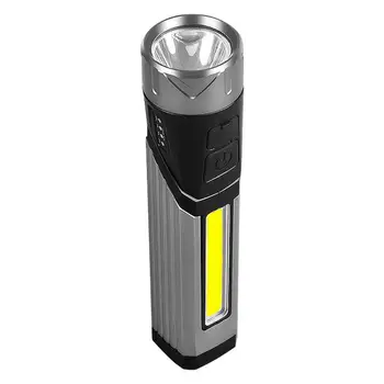 Зажимной фонарик USB Беспроводной алюминиевый фонарик на 500 люмен, складной яркий карманный фонарик с поворотом на 90 градусов с магнитным основанием