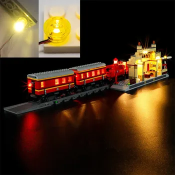 Комплект USB-подсветки для набора поездов-экспрессов Lego 76423 со строительными блоками станции Хогсмид, кирпич-Не включает модель Lego