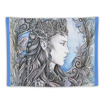 Королева эльфов - синий Гобелен Настенные покрытия Настенный ковер Декоративные Картины Настенный декор