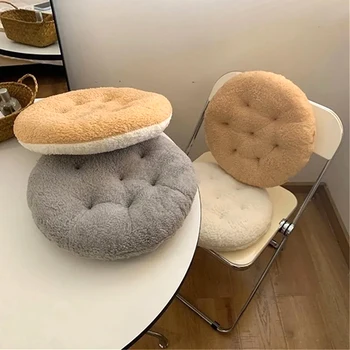 Круглая подушка в форме печенья, мягкая подушка для сиденья дивана в гостиной, офисного кресла, подушки для спальни, плюшевый коврик для пола, домашний декор