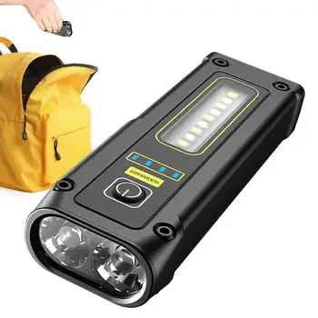 Маленький фонарик Водонепроницаемый фонарик для кемпинга USB Перезаряжаемый фонарик Режим тревоги Сигнал бедствия SOS Кемпинг Пешие прогулки