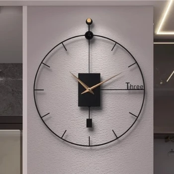 Минималистичные часы, подвешенные на стену в скандинавском дизайне, уникальные круглые часы из смолы, Бесшумный декор для гостиной, Relogio De Parede Home Decor