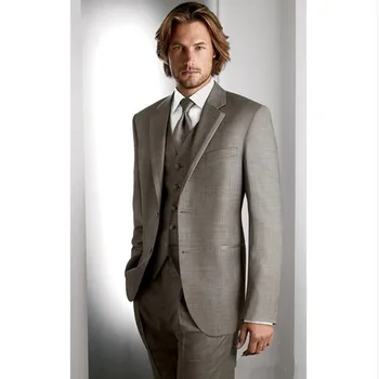 Мужской костюм на заказ (куртка + жилет + брюки), деловой повседневный высококачественный комплект для жениха, шафер