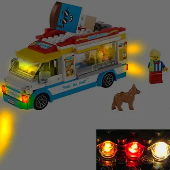 Набор USB-ламп для Lego 60253 City Great Vehicles Фургон для мороженого, строительные блоки, кирпич-не включает модель Lego
