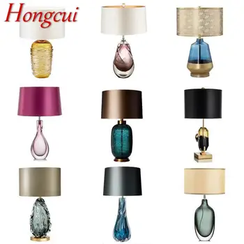 Настольная лампа Hongcui Nordic Modern Glaze, модное искусство, гостиная, спальня, отель, светодиодная индивидуальность, оригинальность, настольная лампа