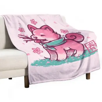 Новое весеннее одеяло Shiba, фланелевое одеяло, покрывала для кроватей