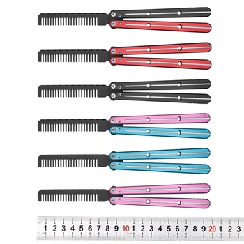 Новые ножи-гребни-бабочки CSGO Trainer knife с алюминиевой ручкой и лезвием 440 Открытый портативный Карманный нож EDC