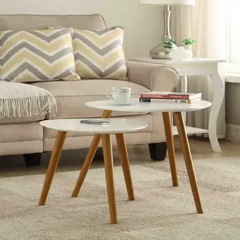 Прикроватные столики, белая и натуральная столешница, прикроватный столик для спальни, маленький журнальный столик, маленький прикроватный столик, чайный столик