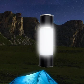 Светодиодный алюминиевый выдвижной фонарик С многофункциональной перезаряжаемой выдвижной настольной лампой-фонариком
