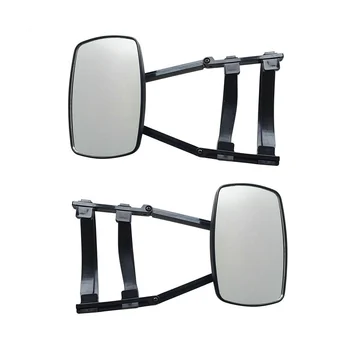 Универсальные прицепные зеркала для буксировки, удлиненные зеркала для буксировки, регулируемое зеркало для буксировки на 360 °, черный, 2 шт.